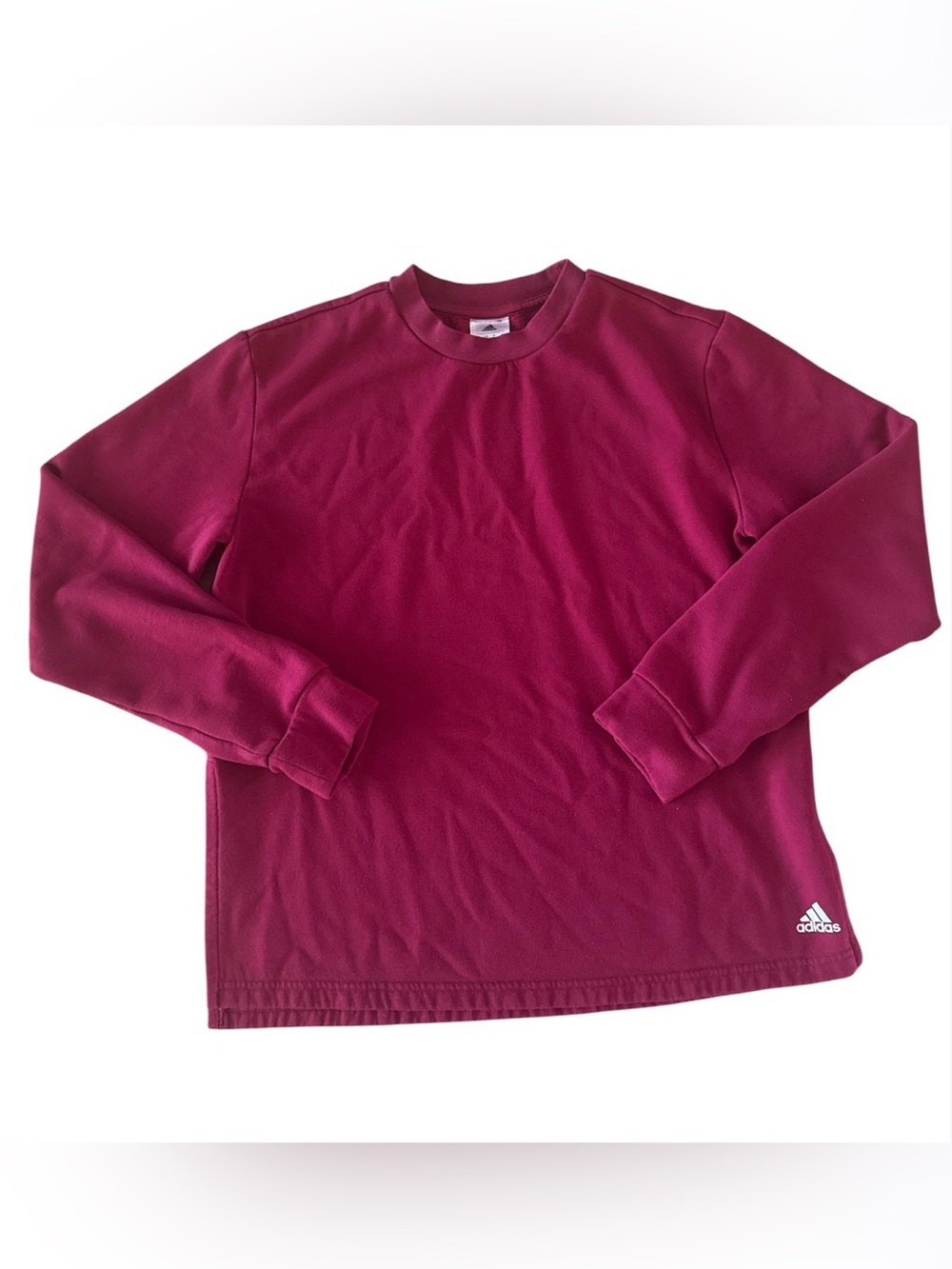 adidas Maroon Crewneck Sweatshirt